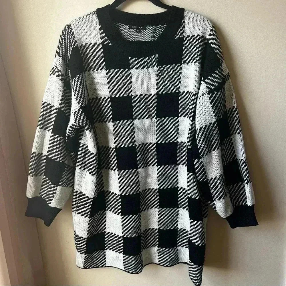 Paper Moon - Checked Sweater Dress
